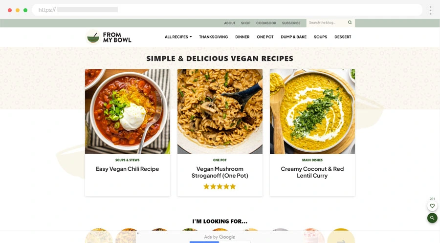 foods website