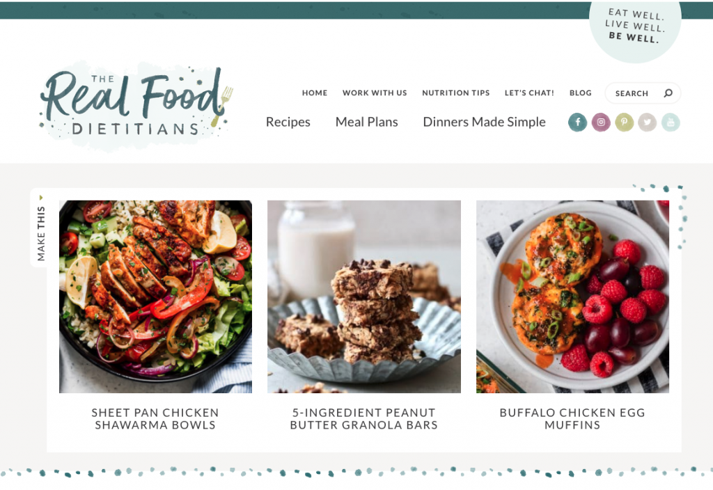 healthy recipe website