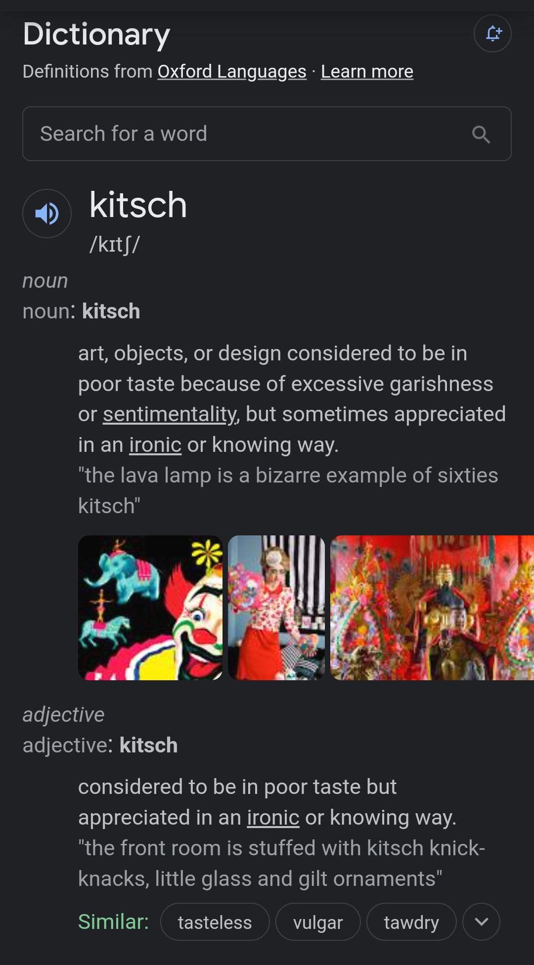 what does kitch mean