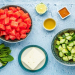 Smashed Cucumber and Watermelon Summer Salad