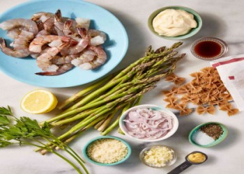 Refreshing Chilled Shrimp Scampi Veggie Pasta Salad