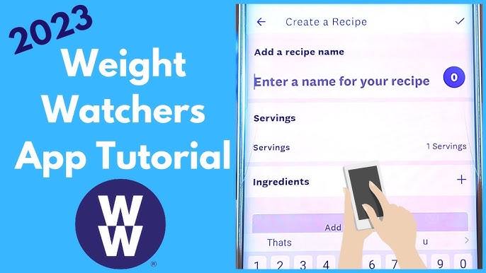 how to create a recipe on weight watchers app