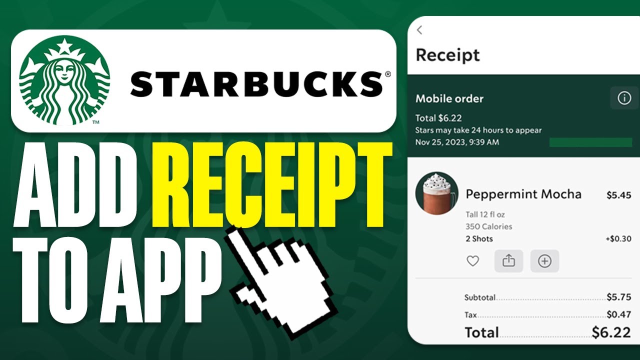 add starbucks receipt to app