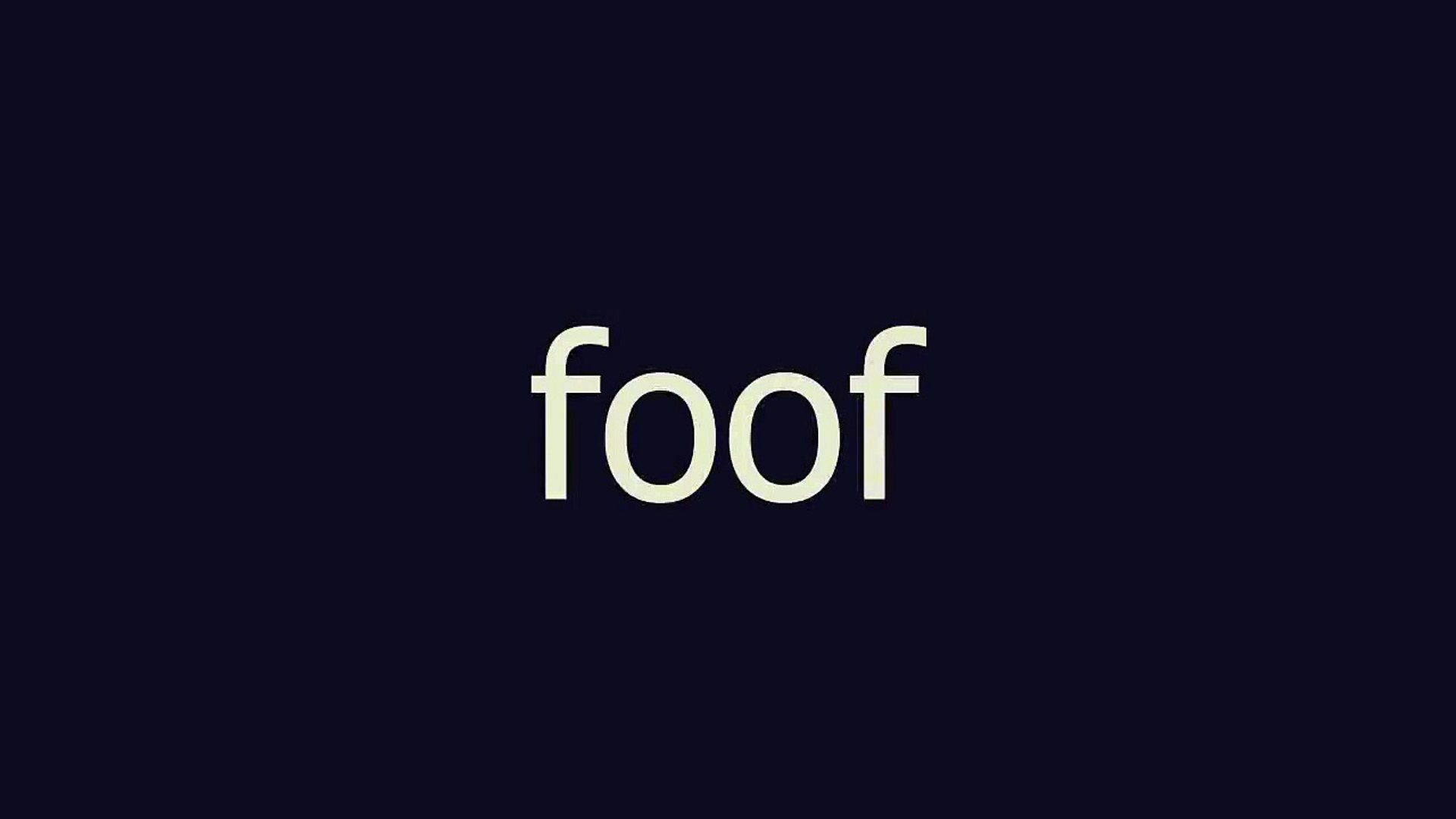 foof meaning