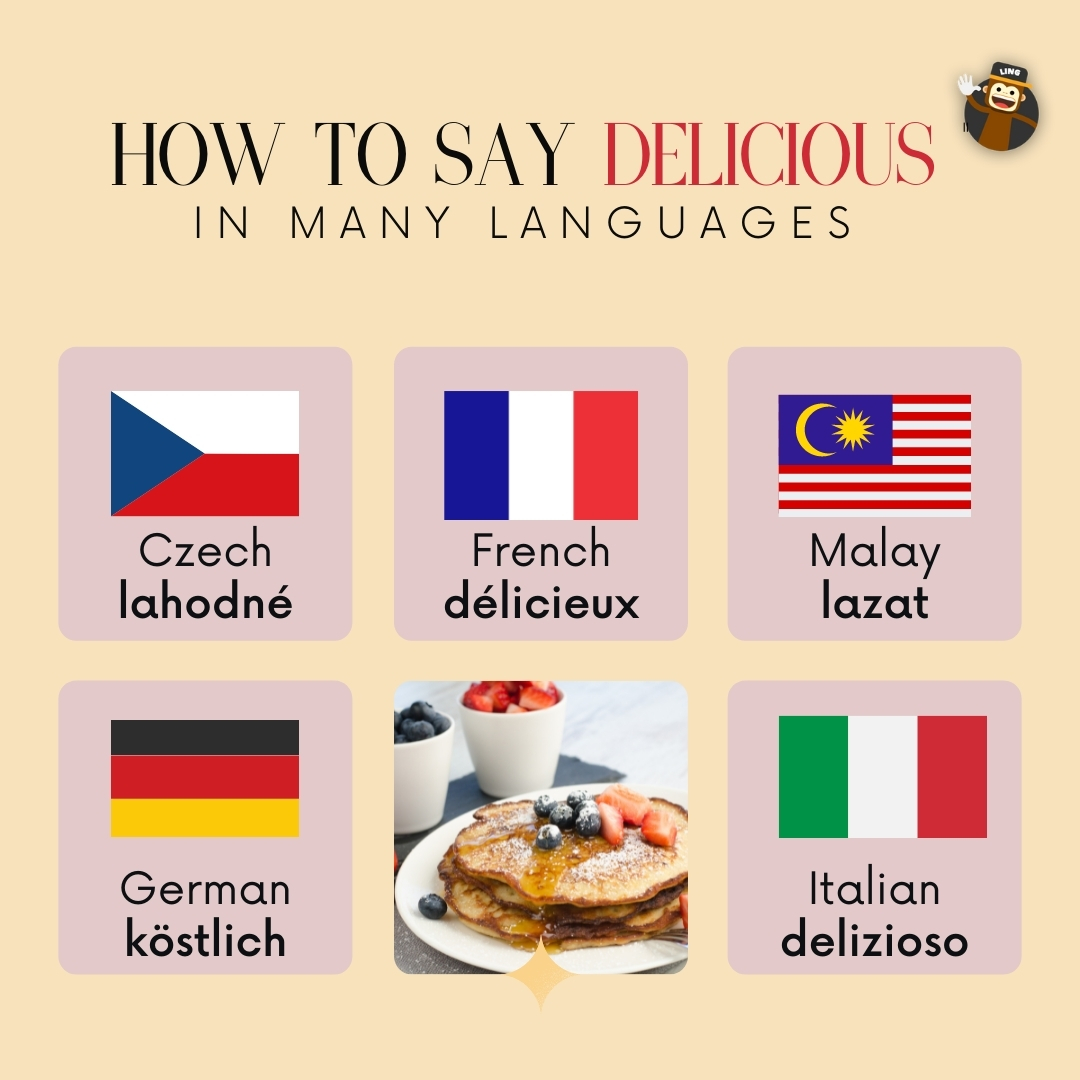delicious in different languages