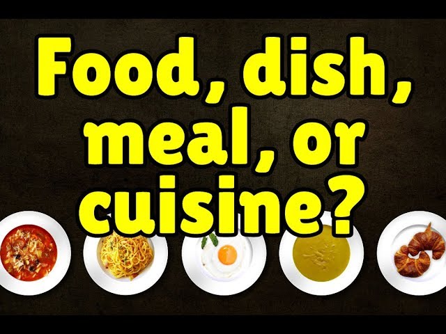 food and dish
