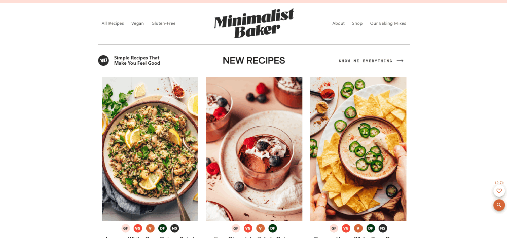 recipes website