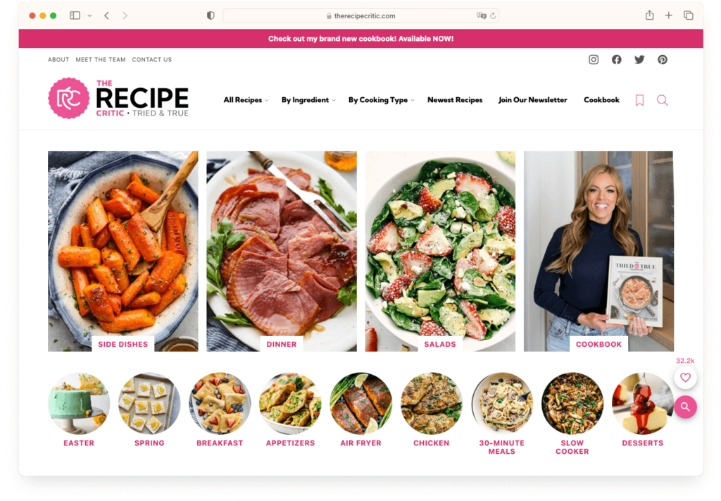 recipes website