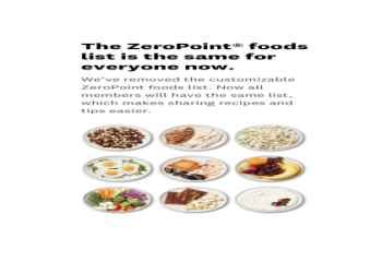 weight watchers free foods list