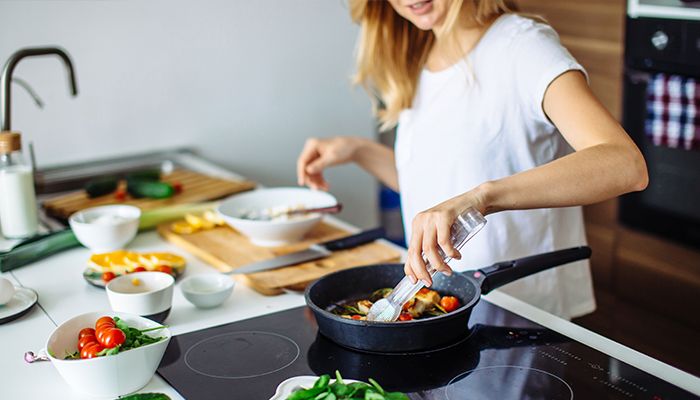 cooking food at home