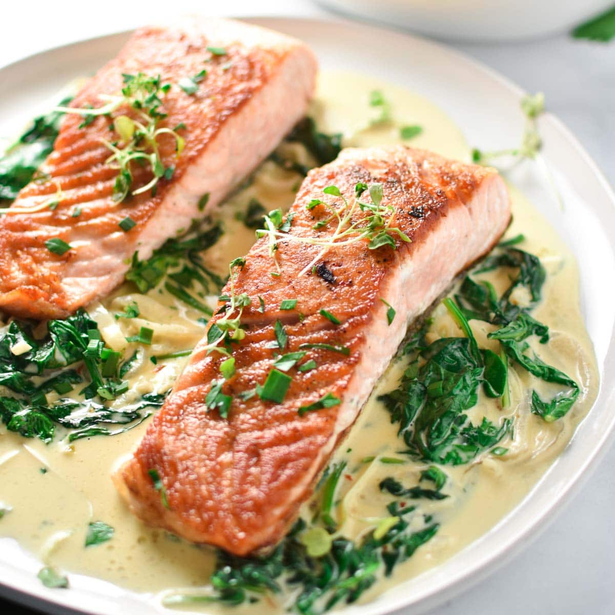 salmon and spinach recipes